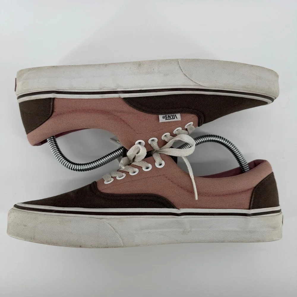 Vans Era Low Top Skate Shoes Mens 8 Brown Rose Pink Canvas Womens 9.5‎ Classic